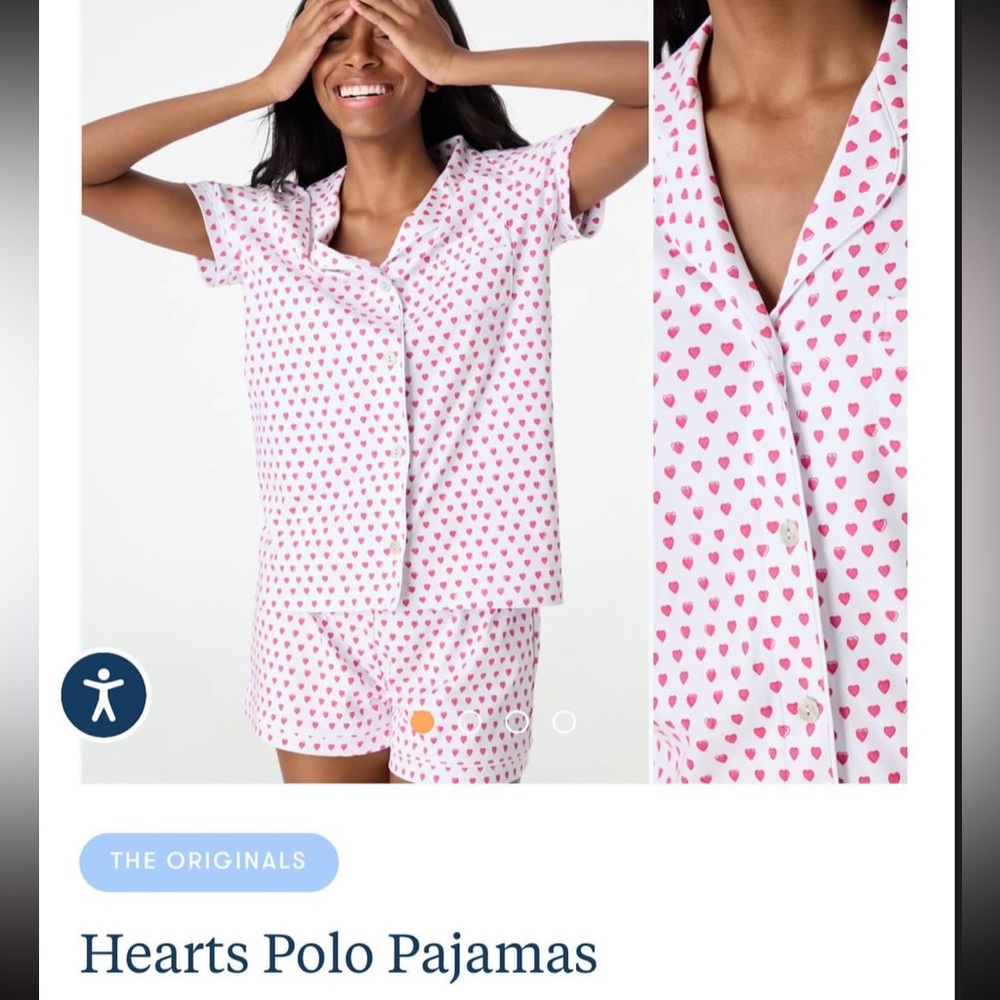 COPY - ROLLER RABBIT pink hearts top NWT